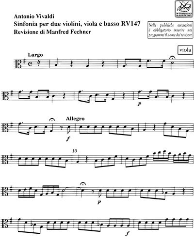 Sinfonia in Sol maggiore RV 147 F. XI n. 53