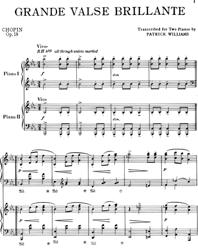 Grande Valse Brillante, op. 18 