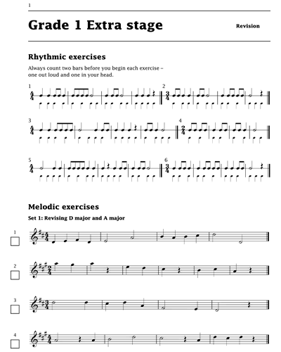 Improve Your Sight-Reading Violin: Grade 1 Extra Stage