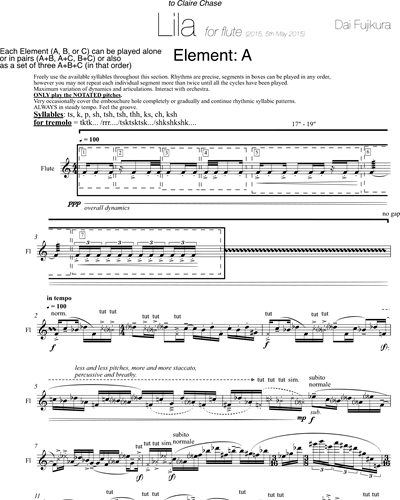Flute/Bass Flute/Contrabass Flute