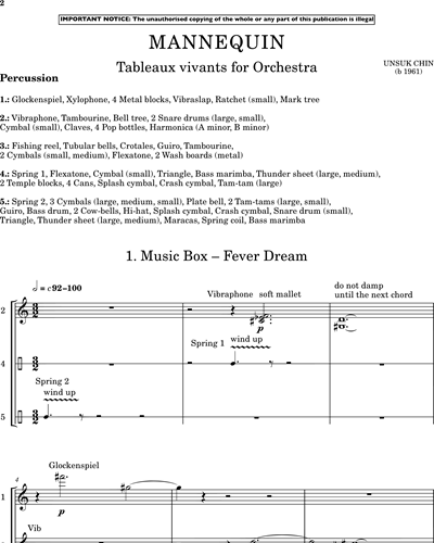 One Two Three Four Five Sheet music for Xylophone, Claves