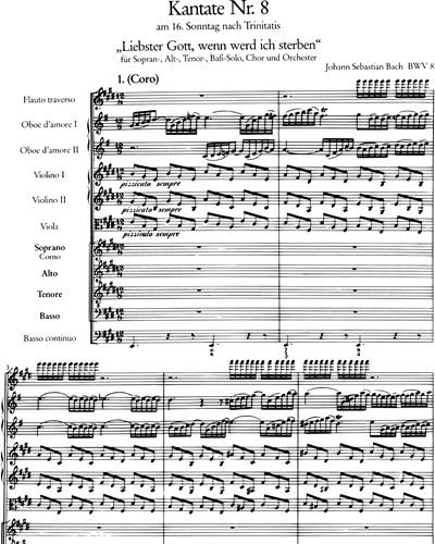Kantate BWV 8 „Liebster Gott, wenn werd ich sterben“