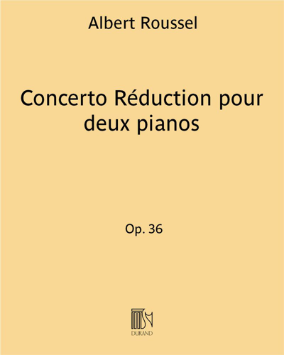 Concerto Op. 36 - Réduction pour deux pianos
