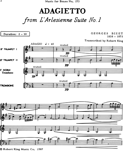 Adagietto (from "L'Arlésienne Suite No. 1")