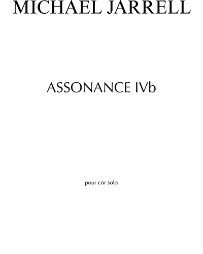 Assonance IVb