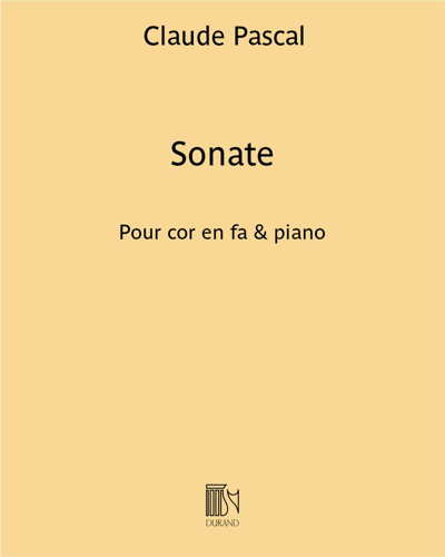Sonate pour cor en fa & piano