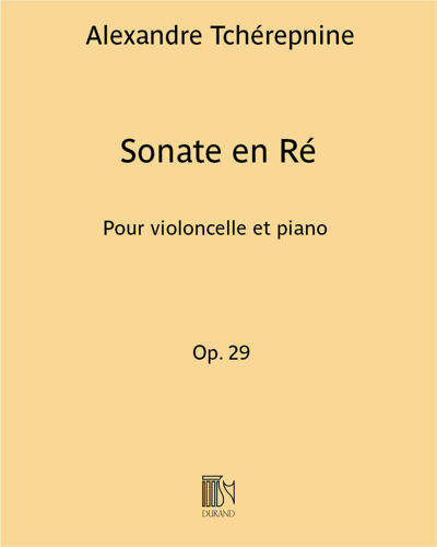 Sonate en Ré Op. 29