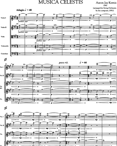 Musica Celestis (for String Orchestra)