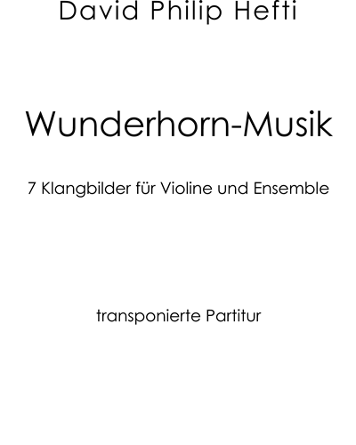 Wunderhorn-Musik