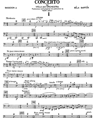 Thunderstorm draft To Nine Viola Concerto [Serly Version] Bassoon 2 Sheet Music by Béla Bartók | nkoda