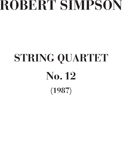 String quartet n. 12