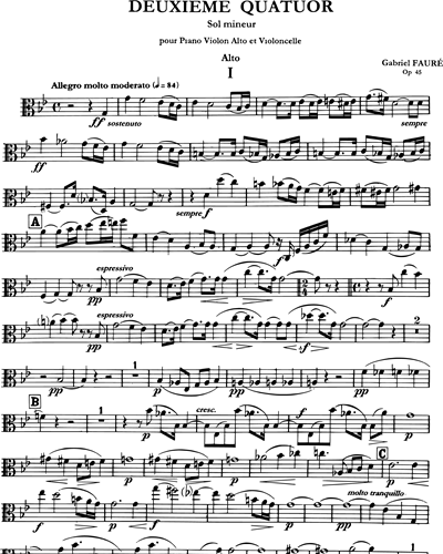 2ème Quatuor en Sol mineur, Op. 45