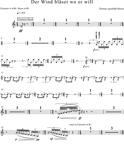 Clarinet in Bb 4/Bass Clarinet