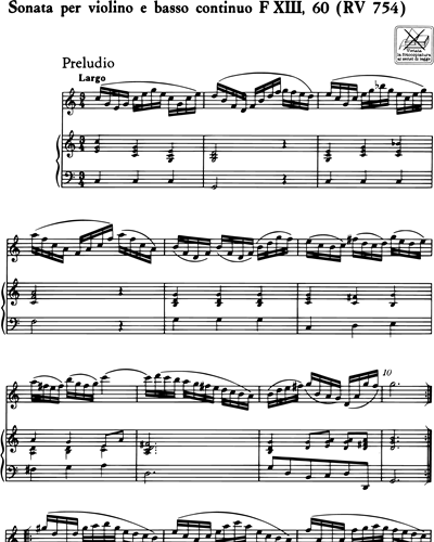 Sonata in Do maggiore RV 745 F. XIII n. 60