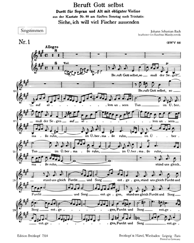 Ausgewählte Duette für Sopran und Alt - Heft 3
