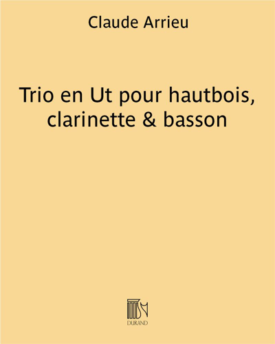 Trio en Ut pour hautbois, clarinette & basson