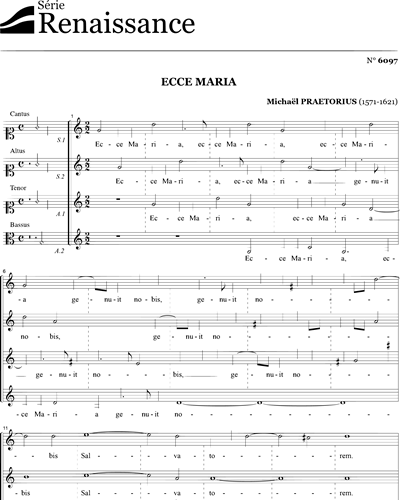 Ecce Maria - Praetorius