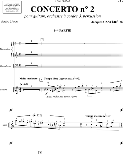 Concerto n. 2 pour guitare, orchestre à cordes et percussion
