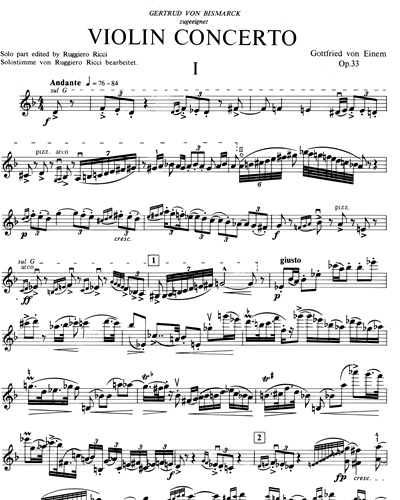 Violin Concerto, op. 33