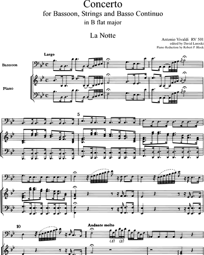 Concerto in B-dur RV 501 (P 401)