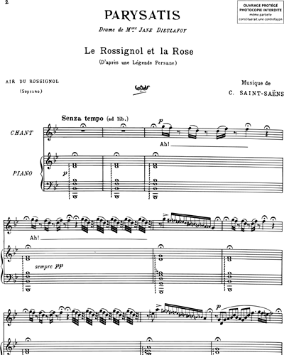 Air du rossignol (from 'Parysatis')