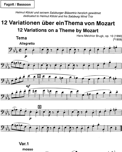 12 Variations on an Theme by Mozart