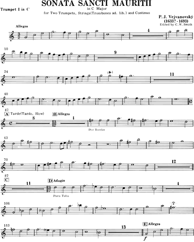 Sonata in C, 'Sancti Mauritii'