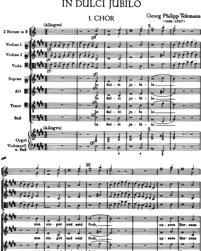 Full Score & Alto & Tenor & Bass & Organ (Continuo)