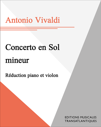 Concerto en Sol mineur
