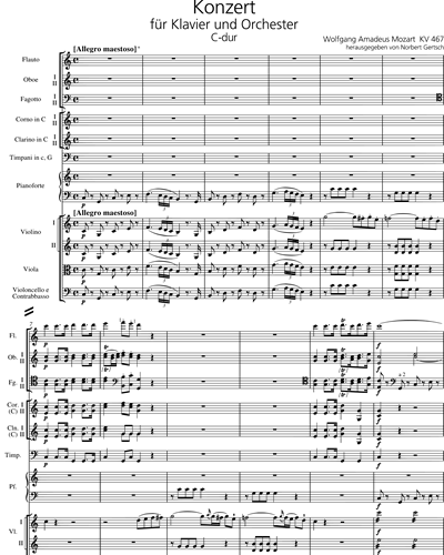 Klavierkonzert [Nr. 21] C-dur KV 467