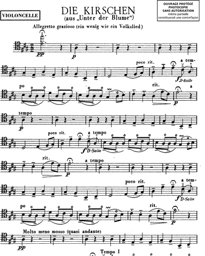 Quatorze lieder pour chant & piano