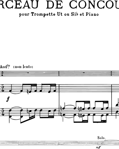 Morceau de Concours Op. 57