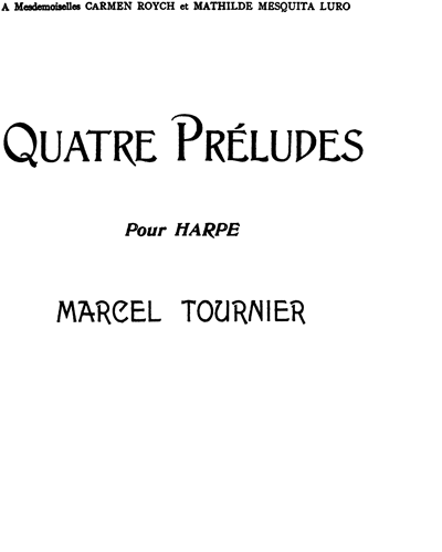 Quatre Préludes Op. 16