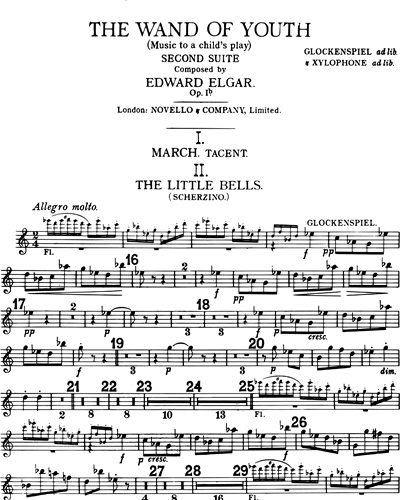 Glockenspiel (ad libitum) & Xylophone (ad libitum)