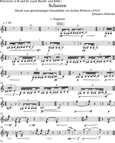 Clarinet in Bb/Clarinet in Eb/Bass Clarinet/Contrabass Clarinet
