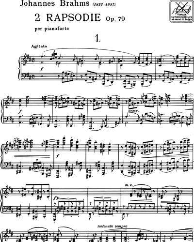 2 rapsodie Op. 79