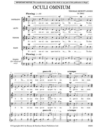 Chorus Score & Piano Rehearsal