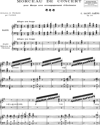 'Morceau de Concert' in G major, op. 154