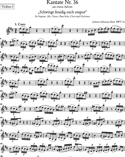 Kantate BWV 36 „Schwingt freudig euch empor“