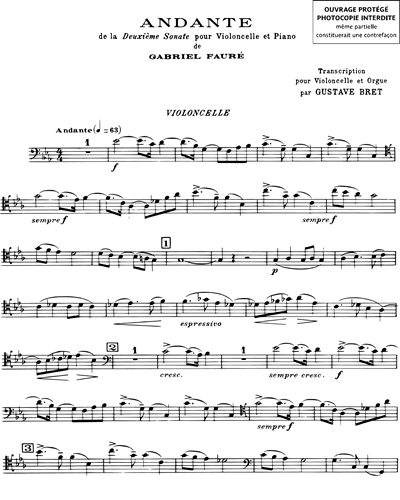 Andante (from 'Cello Sonata No. 2')