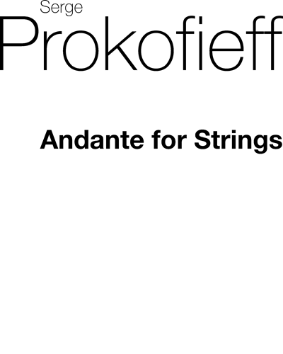 Andante for Strings, op. 50a