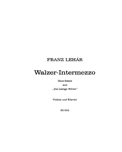 Waltz Intermezzo