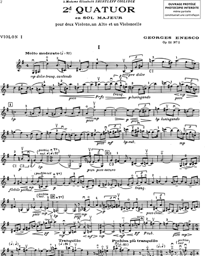 Quatuor en Sol majeur Op. 22 n. 2