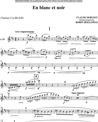 Clarinet 2 in Bb & A/Clarinet in Eb