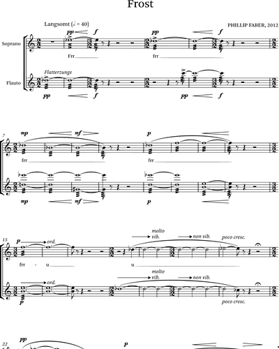 Three Pieces for Soprano, Alto, Flute and Viola