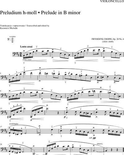 Chopin for Cello and Piano, Book 1