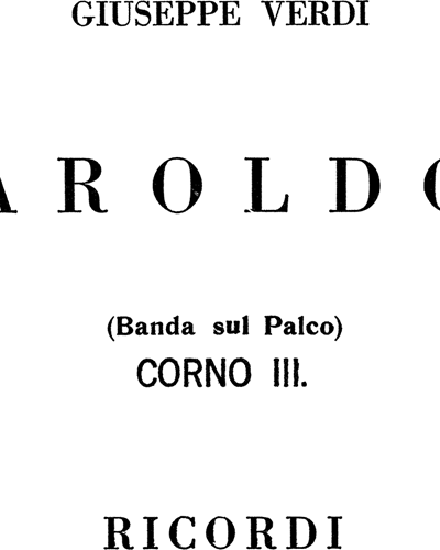 Aroldo [Traditional]