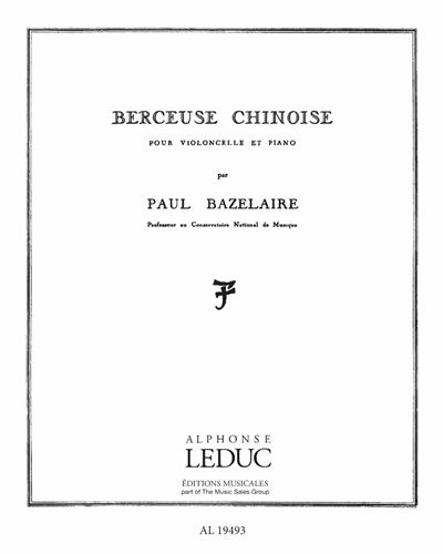 Berceuse Chinoise, op. 115