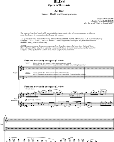 Opera Vocal Score