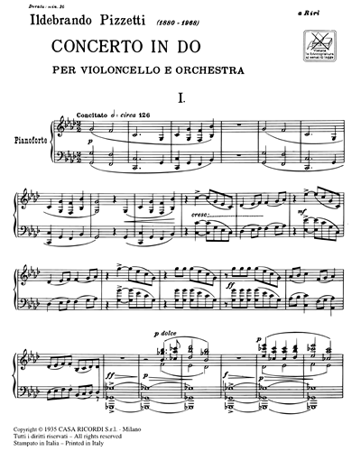Concerto in Do (per violoncello e orchestra)
